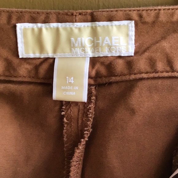 Michael Kors brown shorts-size 14 - Picture 4 of 5